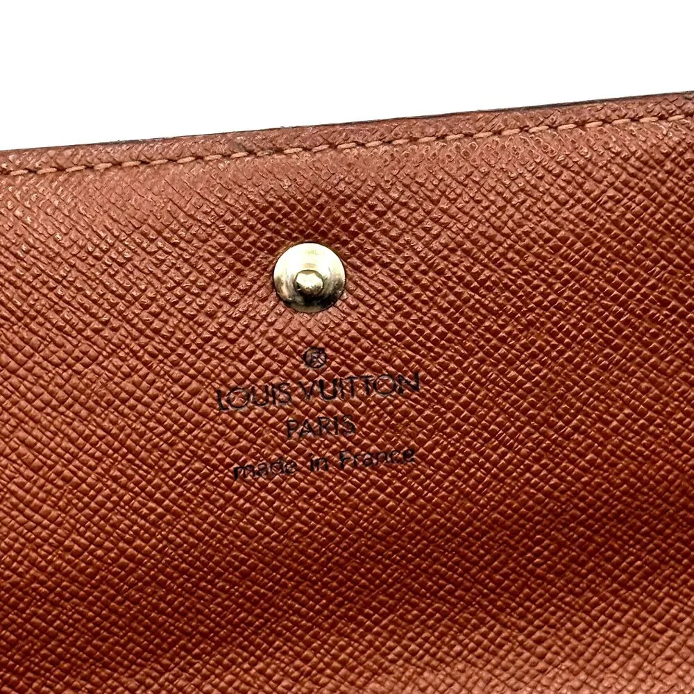 Louis Vuitton Porte Trésor International Monogram Wallet 2000 Vintage Authentic
